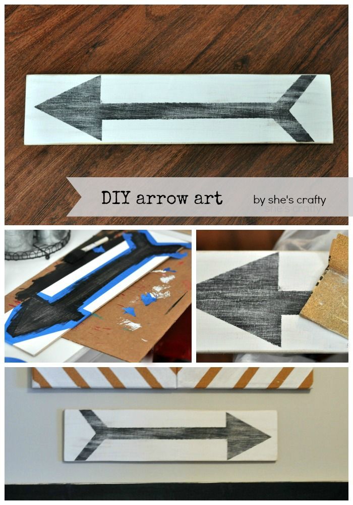 She's crafty DIY arrow wall art